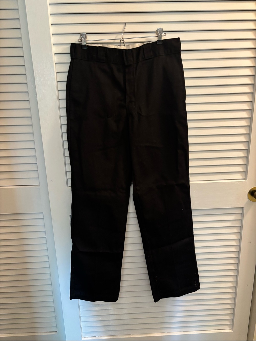 Dickies Black Classic Straight-Leg Dress Pants